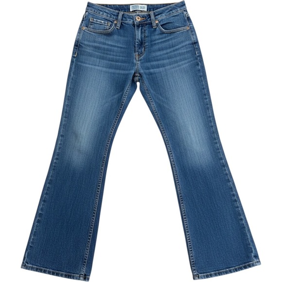 Signature by Levi Strauss & Co. Denim - Signature by Levi Strauss & Co Womens Mid Rise Bootcut Jeans Blue Size 4 Medium